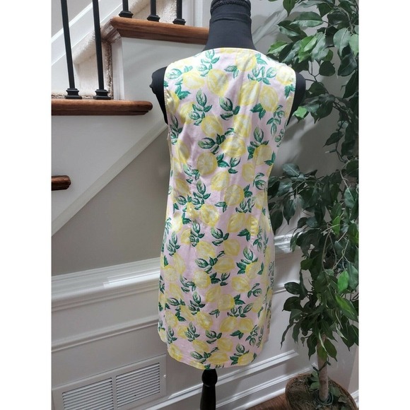 Cynthia Rowley Multicolor Cotton Sleeveless V-Neck Knee Length Dress Size 6 - Picture 6 of 10